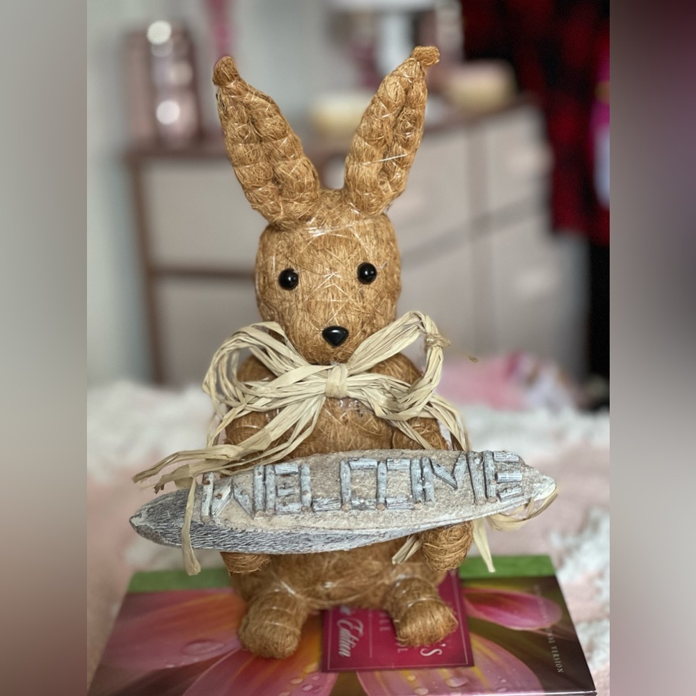 Welcome spring Easter bunny